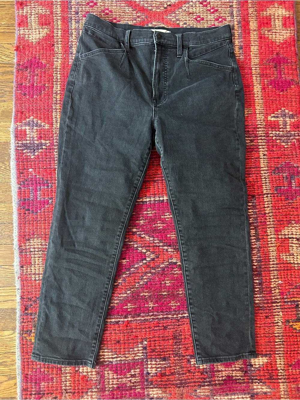 Madewell Black Straight-Leg Jeans